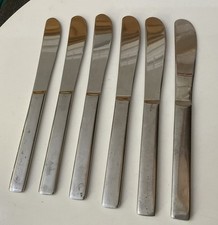 VINTAGE 6 RETRO HABITAT TERRANCE CONRAN STRATA 21.5cm DINNER KNIVES CUTLERY