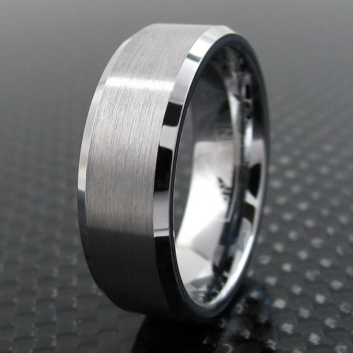 Tungsten carbide wedding band - tungsten,
