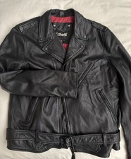 Schott Perfecto Men’s Black Leather Jacket, XL