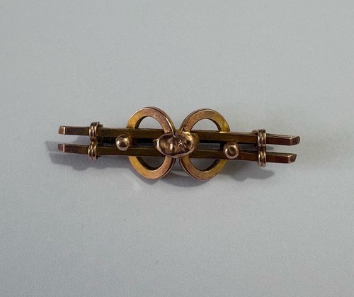 Antique 9ct yellow - 9ct, bar
