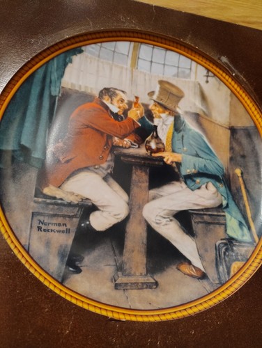 Vtg norman rockwell clinching - norman,