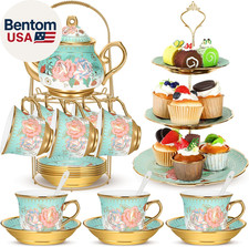 21 Pcs Ceramic Teapot Set