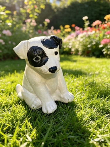 Jack russell pup garden - ,