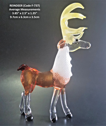 Beautiful glass reindeer - beautiful, deer