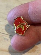 Vintage Enamel Canada Maple Masonic Mystic Shriner Scimitar Badge Brooch 