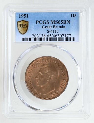 1951 great britain one - britain, penny