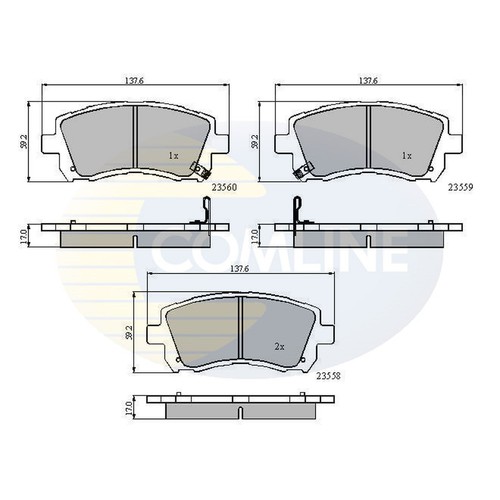 Brake pads set for - pads,