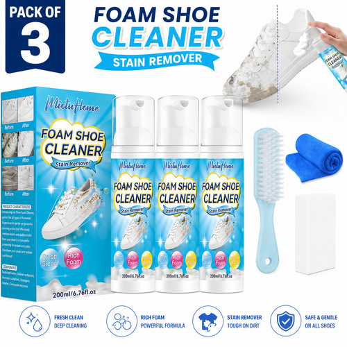 Shoe cleaner kit 76oz foam - cleaner,
