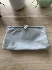 Genuine leather clutch bag Vintage Jane Shilton soft dove