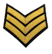 CHEVRON SERGEANT STRIPES GOLD