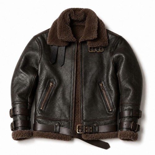 Men genuine sheepskin - genuine,