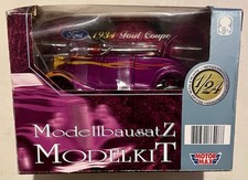 Vintage Motormax 1934 Ford Coupe Hot Rod, 1:24 Diecast Kit New