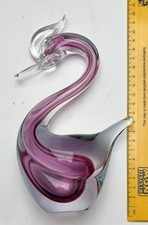 Vintage Cranberry Murano Glass