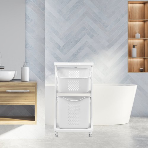 Rolling laundry sorter cart - rolling,