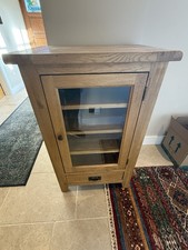 Solid Oak Hi-Fi Cabinet