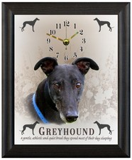 Greyhound clock gift christmas