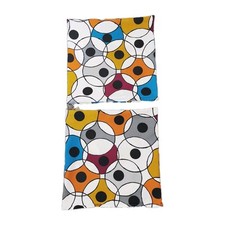 IKEA Dvargpalm Pillow Covers Modern Circles Vibrant Funky 19x19 Zipper Set of 2