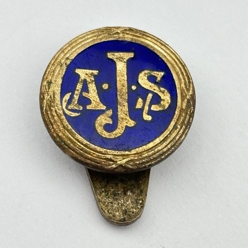 Ajs motorcycle enamel - motorcycle,