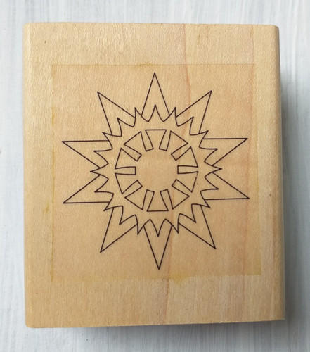 Rubber ink stamp stardesign - rubber, stamp,stardesign