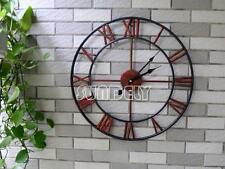 Large 47cm Wall Clock Wine red