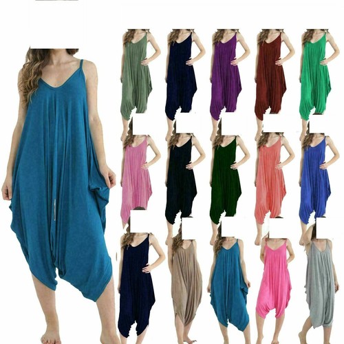 Ladies cami lagenlook romper - lagenlook,
