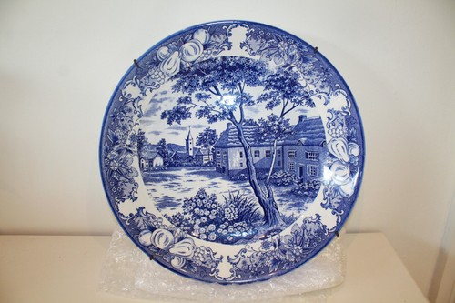Antique blue white - blue, &