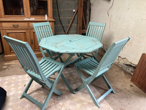 Garden table folding - folding, chairs