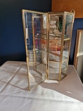 Vintage Brass Mirrored Curio