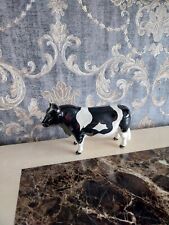 Vintage Ceramic Fresian Bull Figurine Decorative Collectable Likely Beswick