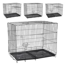 20/24/28/34/40inch Dog Cage Puppy Crates Medium Large Pet Carrier Training Cages