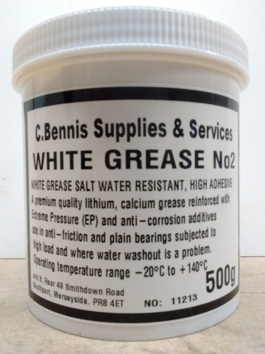 White lithium calcium grease - white,