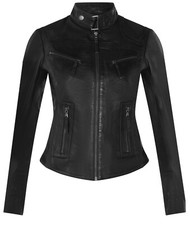 Ladies leather jacket classic - leather,