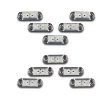 10 x MULTIVOLT LED FRONT WHITE