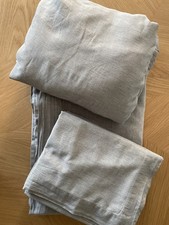 The White Company Evesham Super King Cotton/Cashmere Bedding Set, Charcoal Grey.
