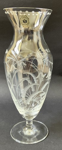 Etched austrian glass handmade - etched,
