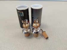 2x Wine Bottle Pourers Silver
