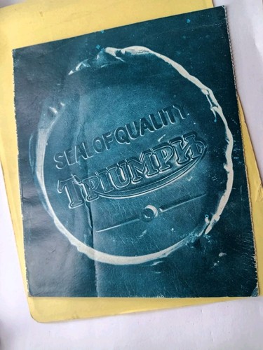 Vintage old leaflet pamphlet - old,