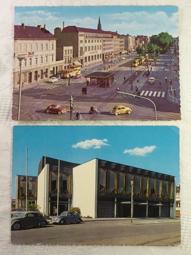 Old postcard krefeld - 2x,