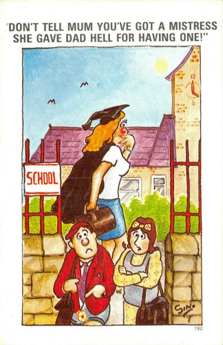 Sapphire comic postcard - sapphire, no