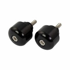 PAIR ALLOY BAR END WEIGHTS HONDA CBR600, CBR900, CBR1000RR, VTR, - BLACK
