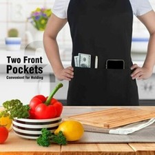 Catering Plain Apron Cooking BBQ Women Tabard Apron Chefs Baking Professional UK