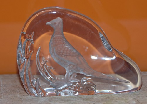 Wedgwood crystal pheasant bird - crystal,