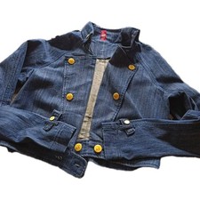 Vintage Apple Bottom Jeans   12-14  Denim Jacket ! L@@K ❤️