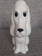 Vintage Sylvac White Sad Sam Dog Figurine