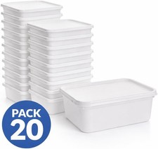 20x 2L Ice Cream Tubs & Lids
