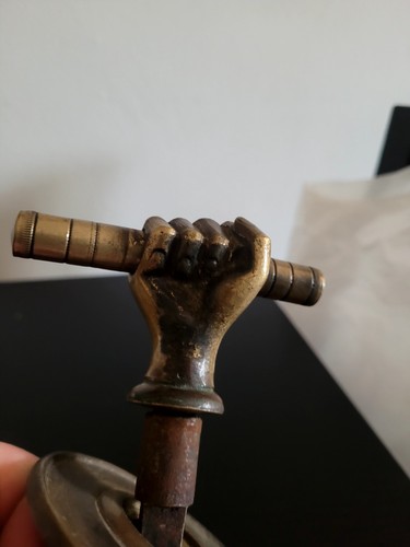 Brass safe door handel - door,