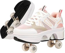 Retractable pink roller skate - roller,