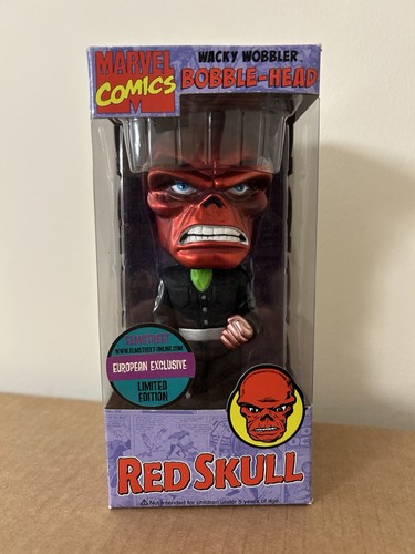 Red skull wacky wobbler - skull,