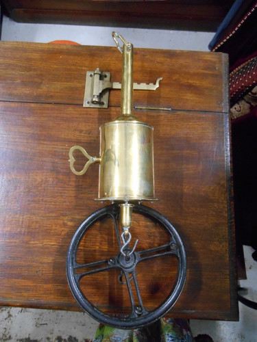 Antique salter brass meat - salter,