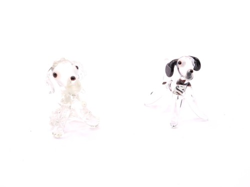 Two vintage clear art - two,